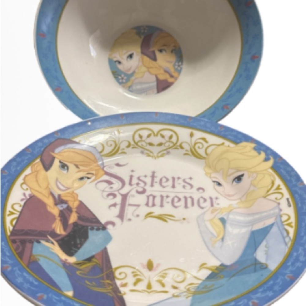 Disney frozen sisters forever Bowl & plate Set